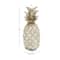 Silver Polystone Traditional Decorative Pineapple, 14" x 6" x 6"